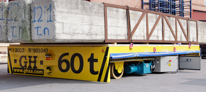 Directional transfer cart, battery powered